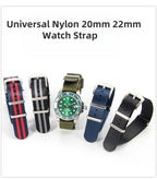 Nylon Watch Strap – 20mm 22mm Sport Band for Omega Seiko Rolex