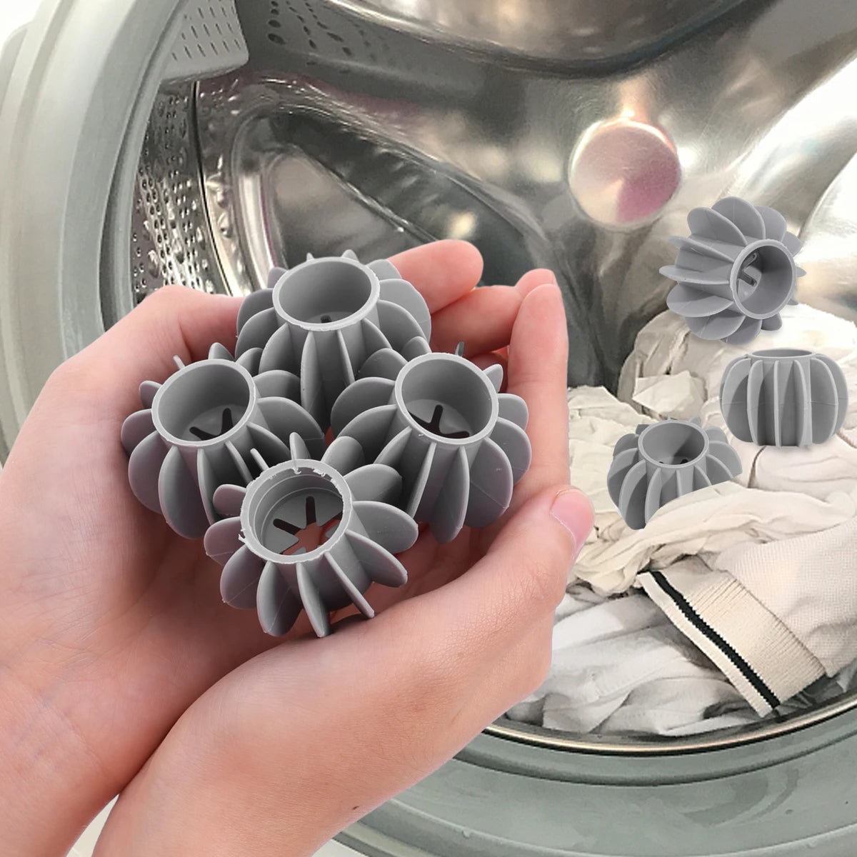 Reusable Silicone Laundry Ball – Pet Hair Remover for Washing Machines