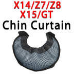 Motorcycle Helmet Chin Curtain – Windproof Wind Deflector for Shoei and AGV