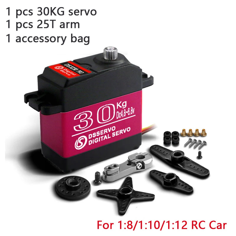 Waterproof Digital Metal Gear Servo – High Speed RC Steering for 1/8 1/10 Cars