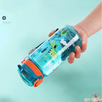 Dinosaur Plastic Water Bottle – 600ml Leakproof Sippy Cup for Kids