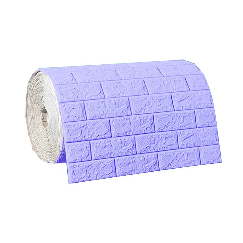 3D Self-Adhesive Brick Wallpaper – Waterproof Peel and Stick for Home Decor