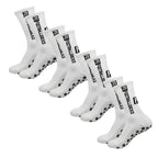 Anti-Slip Athletic Socks – Cotton Grip Crew for Soccer and Basketball