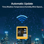 Smart WiFi Weather Station – Portable Digital Temperature Display for Desktop