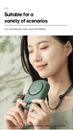 Portable Bladeless Neck Fan – Rechargeable Cooling for Outdoor Sports Travel