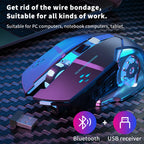 Wireless Gaming Mouse – Silent Bluetooth Mechanical PC Mouse for E-Sports