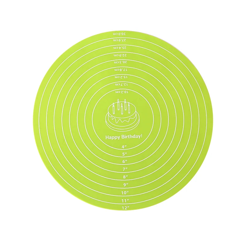 Silicone Cake Turntable Mat – Non-stick Heat Resistant Tool for Baking