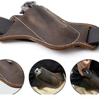 PU Leather Folding Knife Sheath – Anti-Scratch Belt Holder for Camping Tools