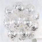 Gold Glitter Confetti Latex Balloons – 12 Inch Decor for Wedding Birthday Party