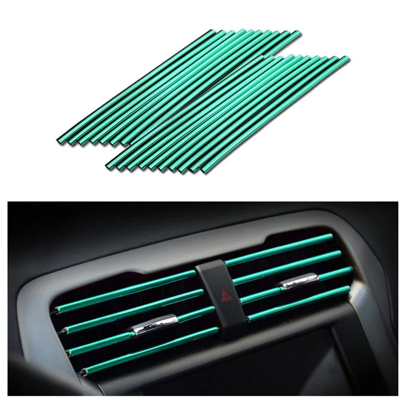 Car Air Vent Trim Strips – U Style Interior Decoration for Auto Dashboard