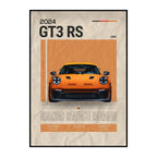 911 GT3 RS Canvas Print – Supercar Wall Art for Car Enthusiast Decor
