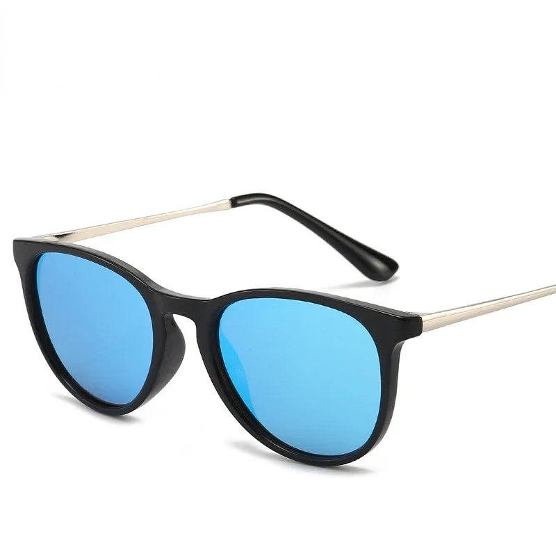 Vintage Round Kids Sunglasses – Polarized Metal UV400 Eyewear for Outdoor Play