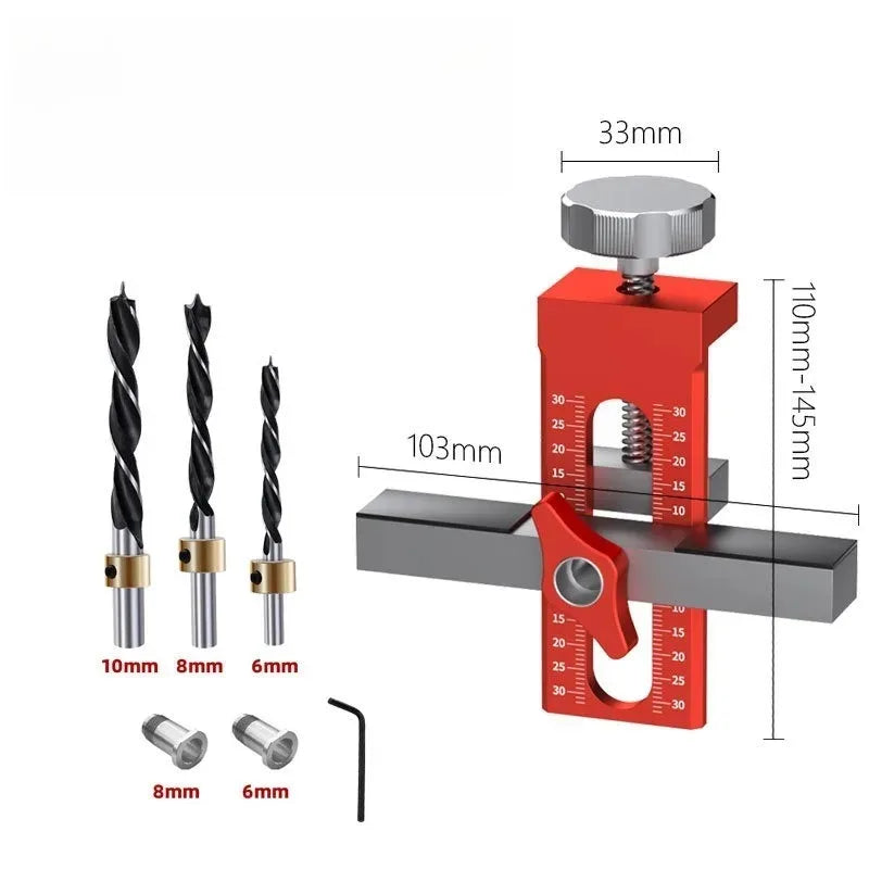 Cabinet Door Installation Jig – 6/8/10mm Positioning Tool for Woodworking