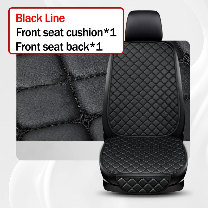 Universal PU Leather Car Seat Cover – Minimalist Soft Cushion for Auto Interior