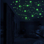Glow in the Dark Wall Decals – Luminous Dots and Stars for Kids Bedroom Decor