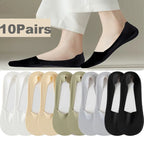 Cotton Invisible Low Cut Socks – Breathable Non-slip Liners for Casual Wear
