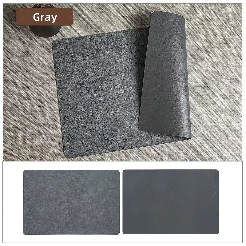 Faux Leather Placemats – Heat Resistant Non-Slip Table Mats for Dining Room
