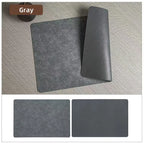 Faux Leather Placemats – Heat Resistant Non-Slip Table Mats for Dining Room