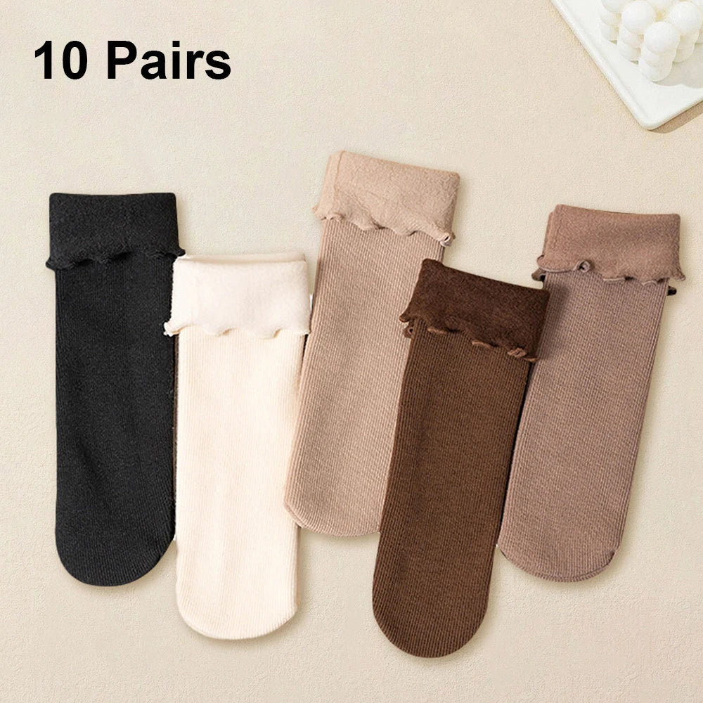 Thermal Cashmere Wool Socks – Thickened Winter Warmth for Snow Boots