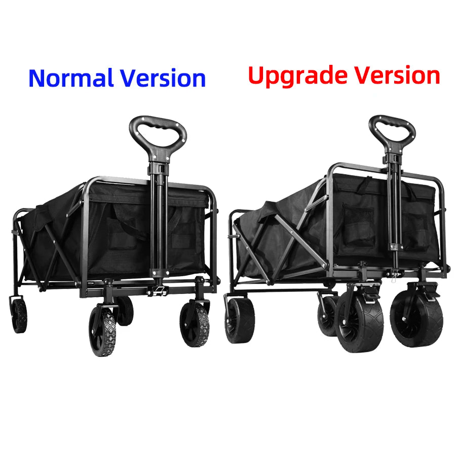 Collapsible Utility Wagon – Heavy Duty Folding Cart for Beach and Camping