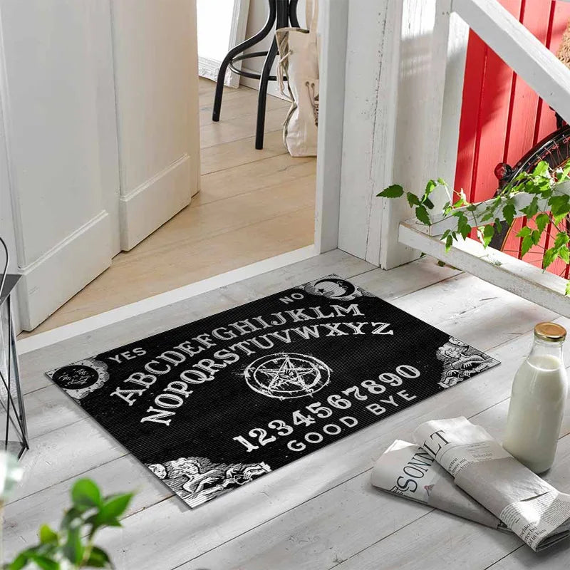 Gothic Witch Area Rug – Ouija Board Occult Decor for Home Halloween