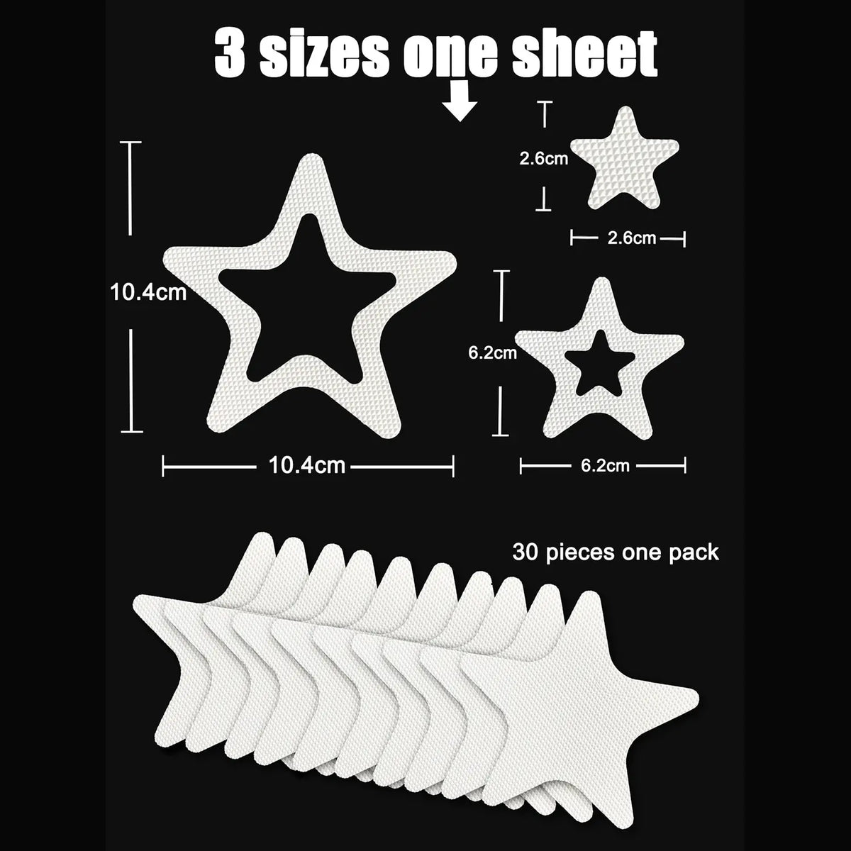 Anti Slip Bathtub Strips – Adhesive Snowflake Decals for Bathroom Safety