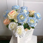 Artificial Silk Rose – Realistic Floral Decor for Weddings and Home Gifts