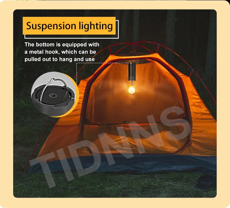 Rechargeable Telescopic LED Flashlight – Multifunctional Lamp for Outdoor Camping