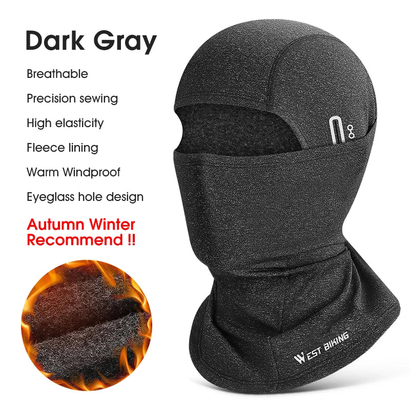 Fleece Balaclava Full Face Mask – Thermal Winter Gear for Outdoor Sports