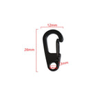 Mini Aluminium D-Ring Carabiner – Spring Clip for Outdoor Camping EDC Gear