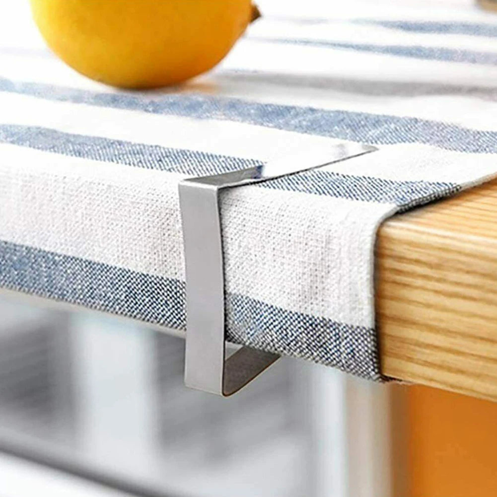 Triangle Tablecloth Clips – Stainless Steel Holders for Party and Picnic