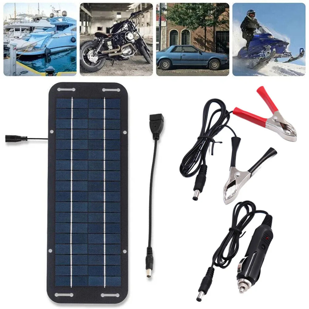 60W Solar Battery Trickle Charger – 12V Portable Panel for Car Boat Caravan