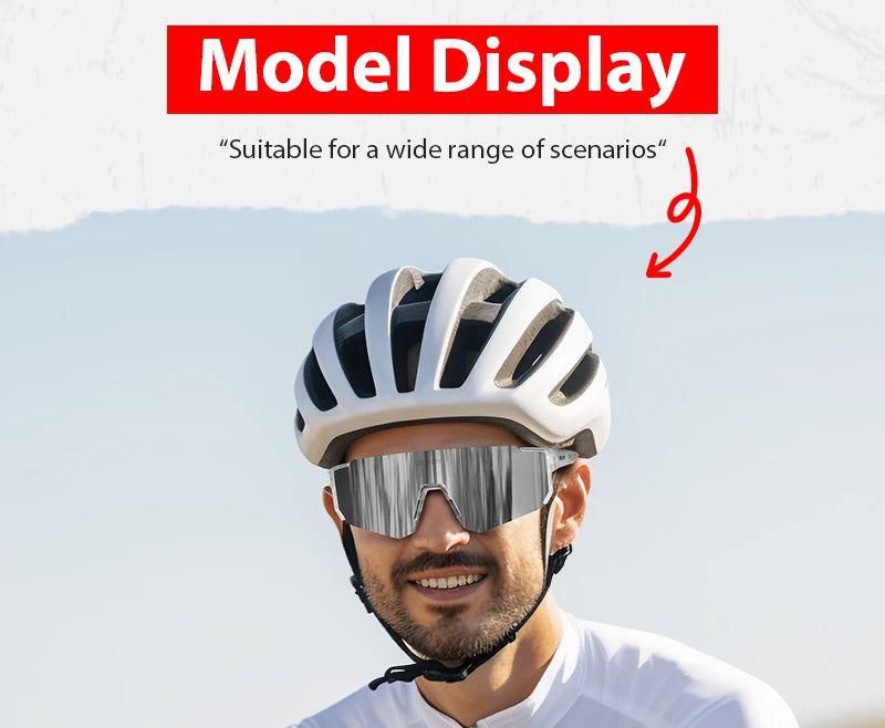 UV400 Cycling Sunglasses – Polarized Sport Eyewear for Outdoor MTB and Fishing