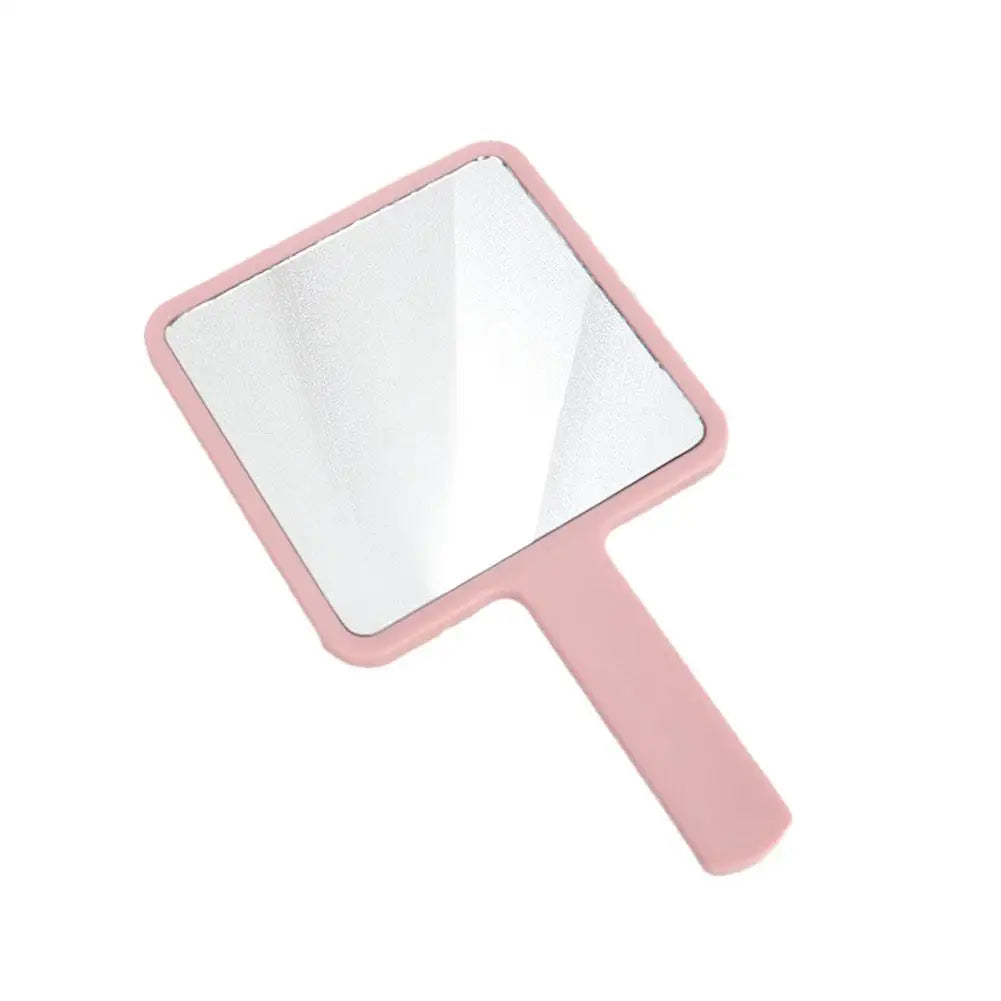 Handheld Square Makeup Mirror – Portable Vanity Mirror for Salon and Travel
