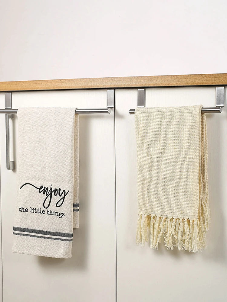 Stainless Steel Towel Rod – Non-Punching Hanging Rack for Bathroom Kitchen