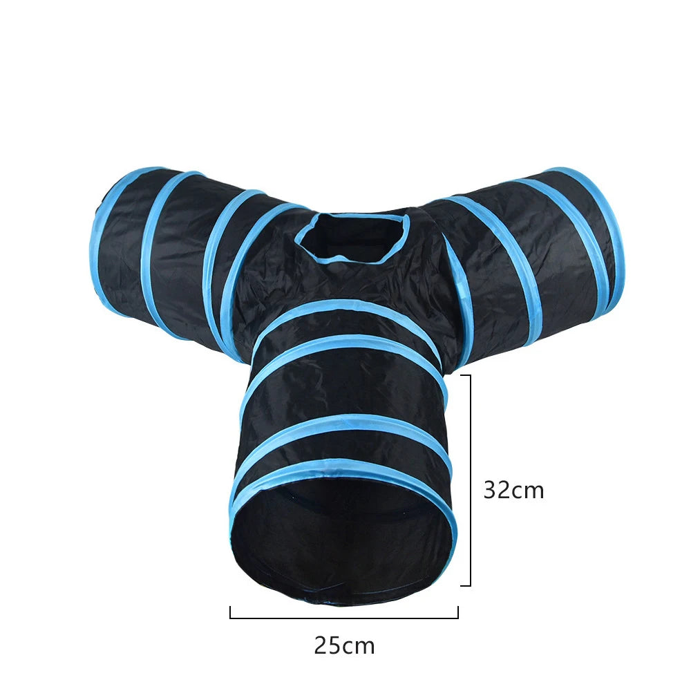 Collapsible Cat Tunnel – Interactive Pet Play Tube for Indoor Exercise