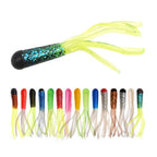 Soft Silicone Tube Worm Lure – 5cm Micro Bait for Bass Perch and Trout Fishing