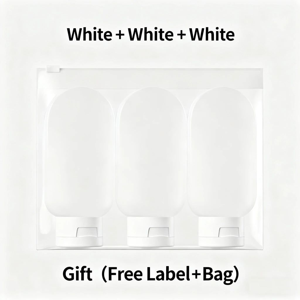 Refillable 60ml Squeeze Tubes – Soft Silicone Containers for Travel Toiletries