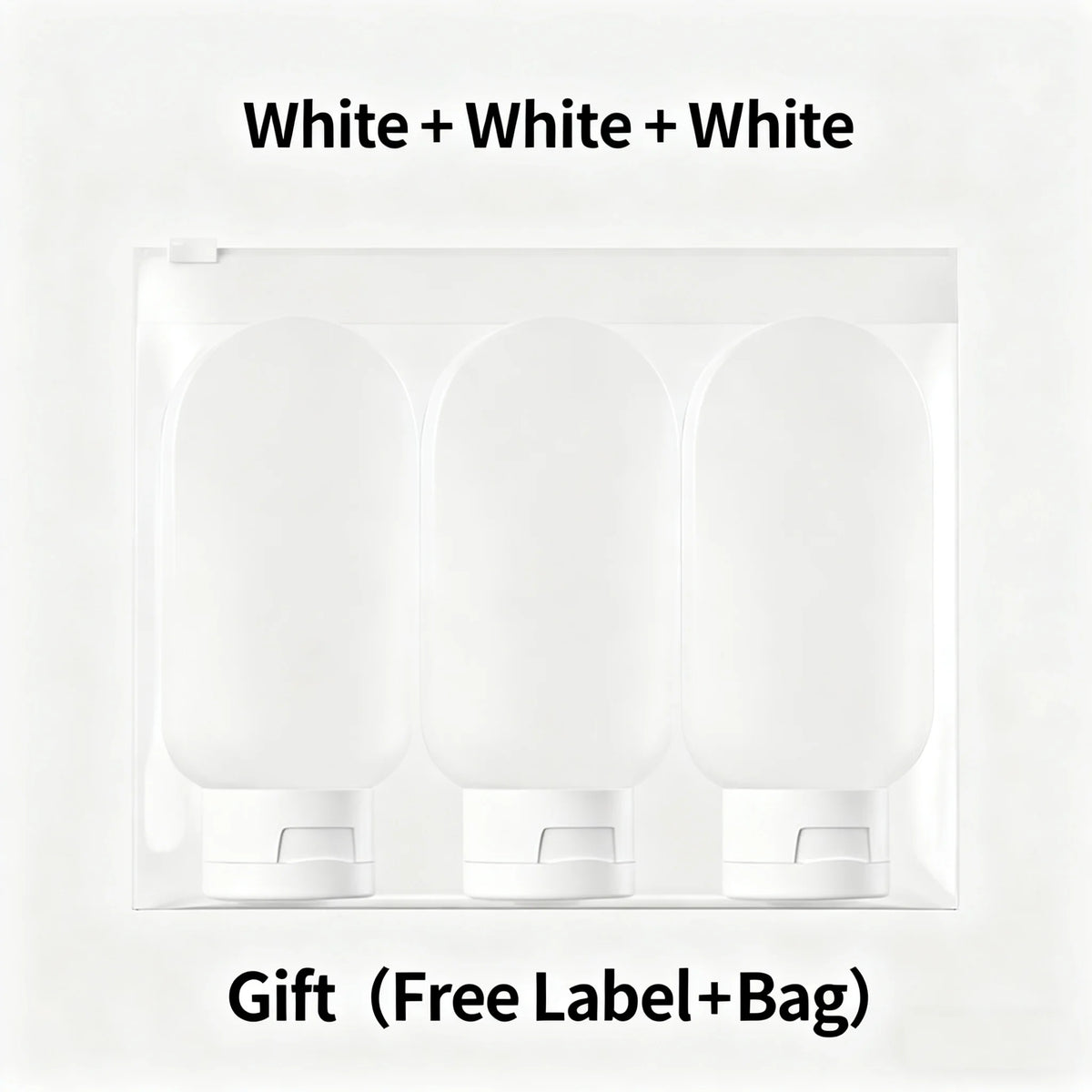Refillable 60ml Squeeze Tubes – Soft Silicone Containers for Travel Toiletries