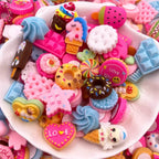 Kawaii Resin Food Flatbacks – Colorful Miniature Charms for DIY Craft Projects