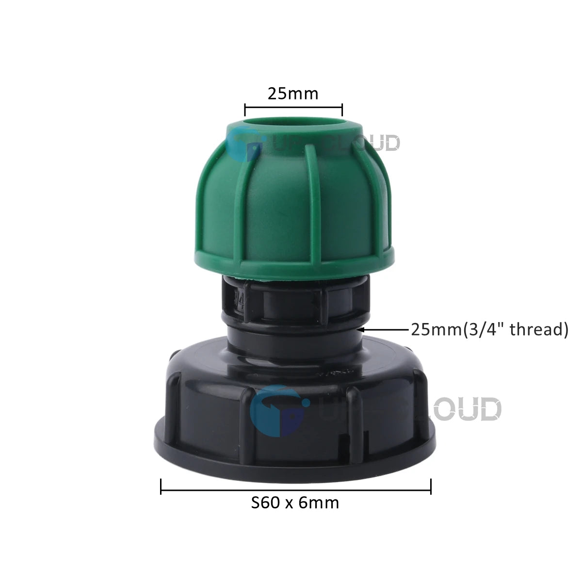 IBC Tank Adapter – S60 to PE Pipe Fitting for Garden Irrigation Systems