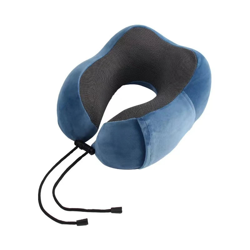 U-Shaped Memory Foam Neck Pillow – Cervical Orthopedic Support for Travel
