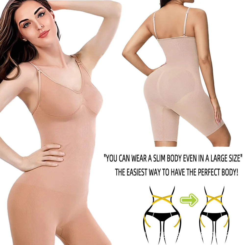 One-Piece Shapewear Bodysuit – Slimming Hip Lift Corset for Tummy Control