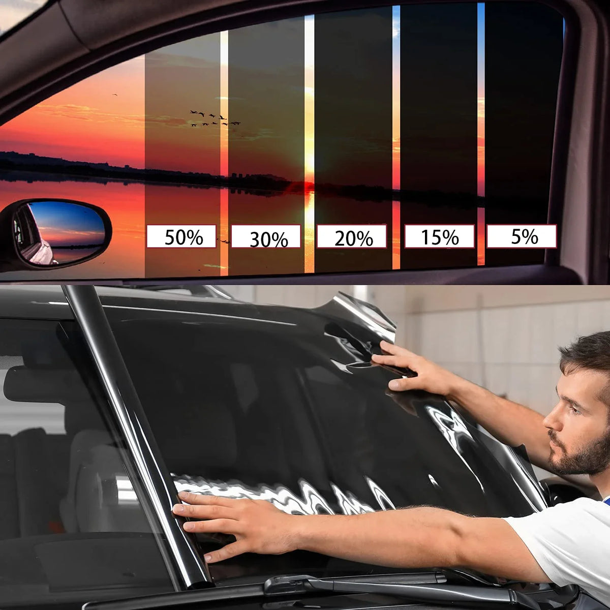 Car Window Tint Film – UV Blocking Privacy Shade for Auto Windshield