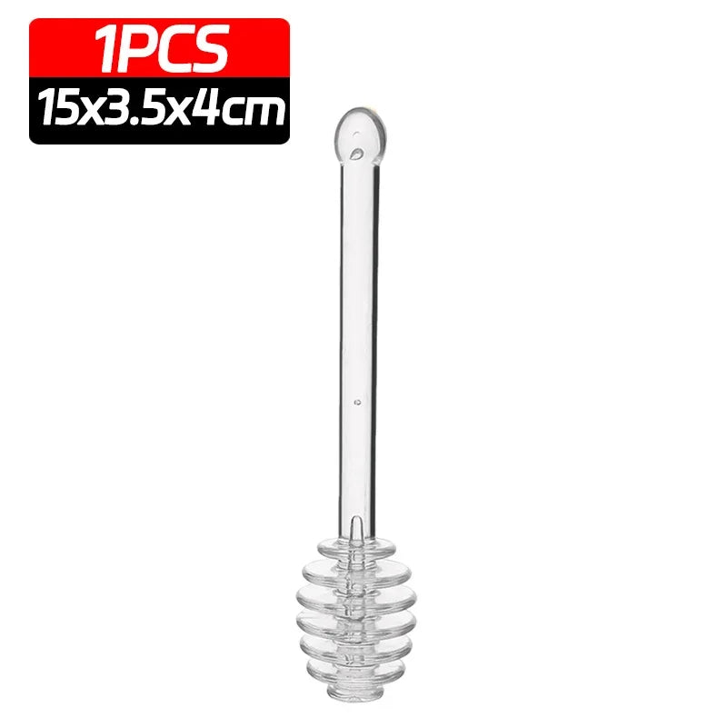 Glass Honey Dipper Stick – Drizzle Spoon for Kitchen Cooking and Tea Stirring