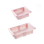 Retractable Refrigerator Storage Basket – Adjustable Kitchen Drawer for Organization