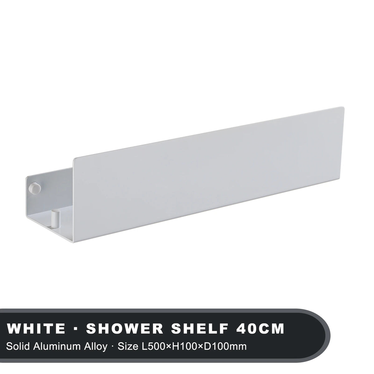 Aluminum Bathroom Shelf – Wall Mounted Storage Rack for Shower and Kitchen