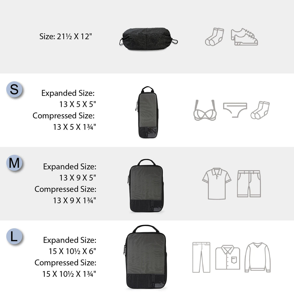 Compression Packing Cubes – Lightweight Luggage Organizers for Travel