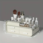 Large Plastic Makeup Organizer – Multi-Drawer Storage for Vanity Desktop