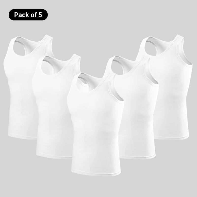Cotton Sleeveless Vests – Multi-size Solid Sports Tanks for Men and Teenagers